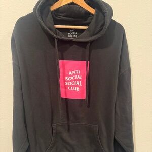 Antisocial Social Club Box Logo Hoodie RARE